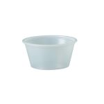 Plastic Souffle Cup 2OZ Polystyrene 250/Sleeve (10/Case)